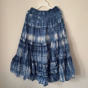 Ralph Lauren Petite Tiered Midi Skirt